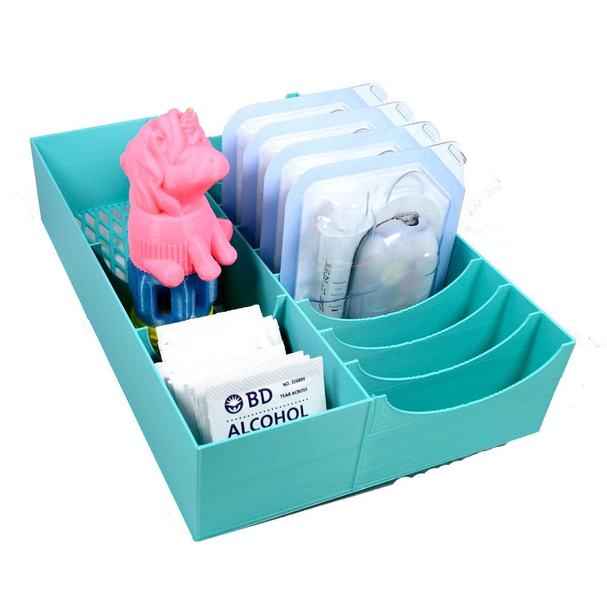 Omnipod Drawer Organizer - 12 Pod caddy Plus Extra Storage – T1D3DGear