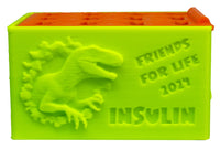 FFL Dino 12 Vial Insulin Caddy with Lid