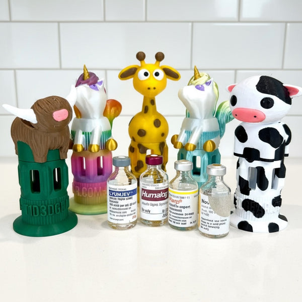 Insulin Vial Case Full Color Creature Cap