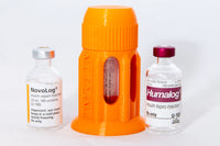 2 Piece Insulin Vial Protective Case W/ Windows
