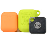 Orange Link Case - Option for Slim, Airtag, Tile Sticker, Mate, or Pro
