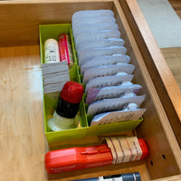 Omnipod Drawer Organizer - 12 Pod caddy Plus Extra Storage